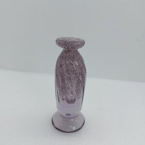 Vintage Small Art Glass Perfume Bottle Signed R. Lukian 1987